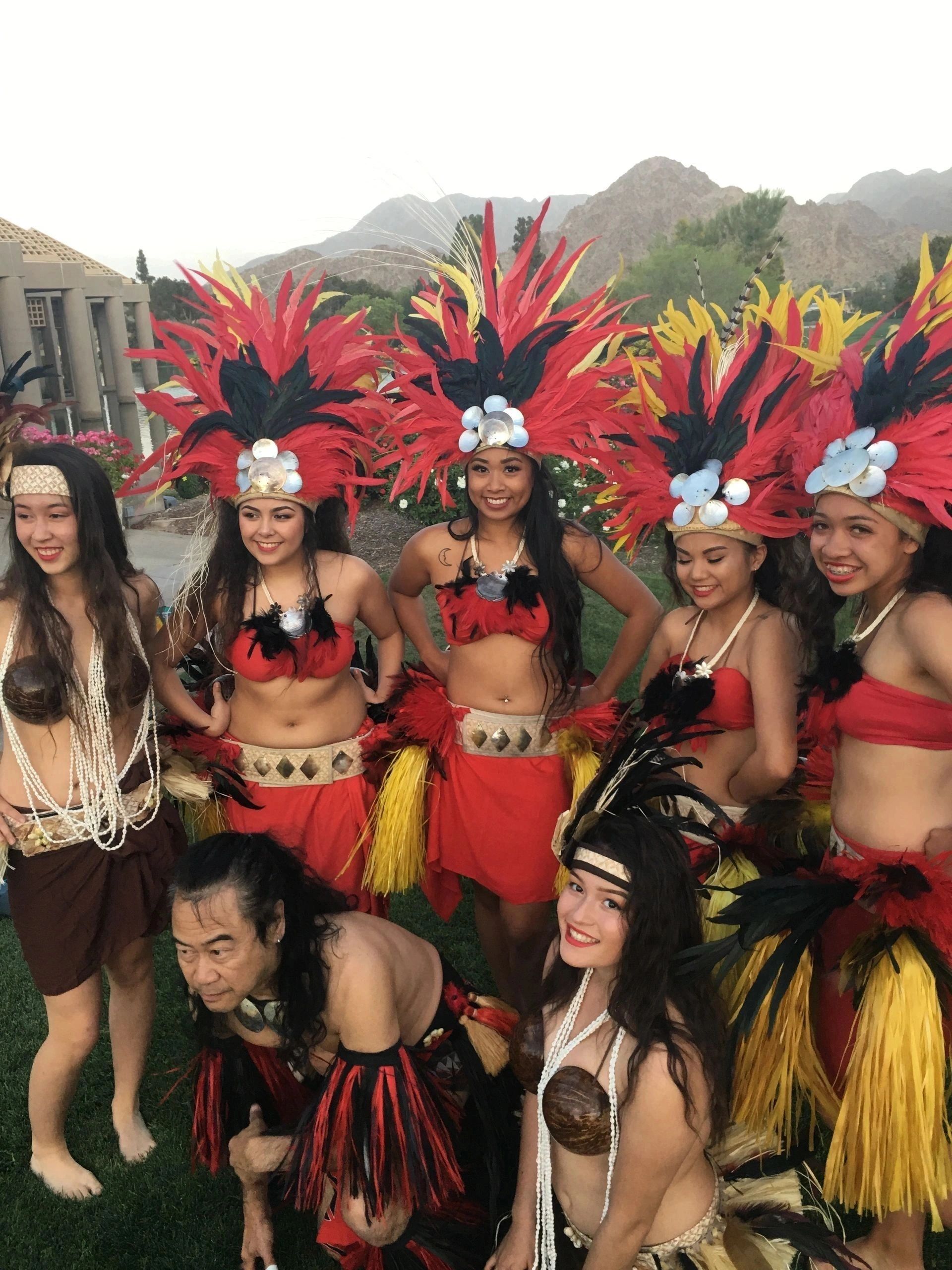 Las Vegas luau show — Polynesian dancers performing